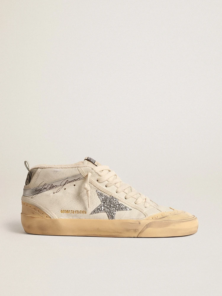 Mid star LTD with glitter and metallic leather flash