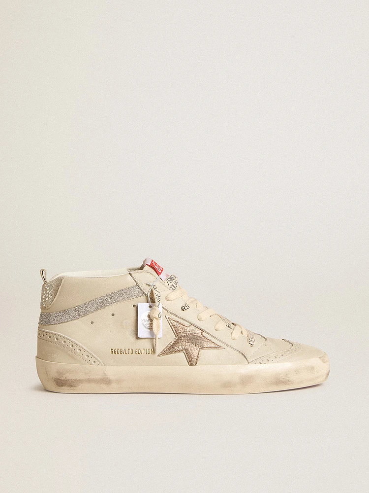 Women's Mid star LTD with bronze leather and Swarovski crystal flash