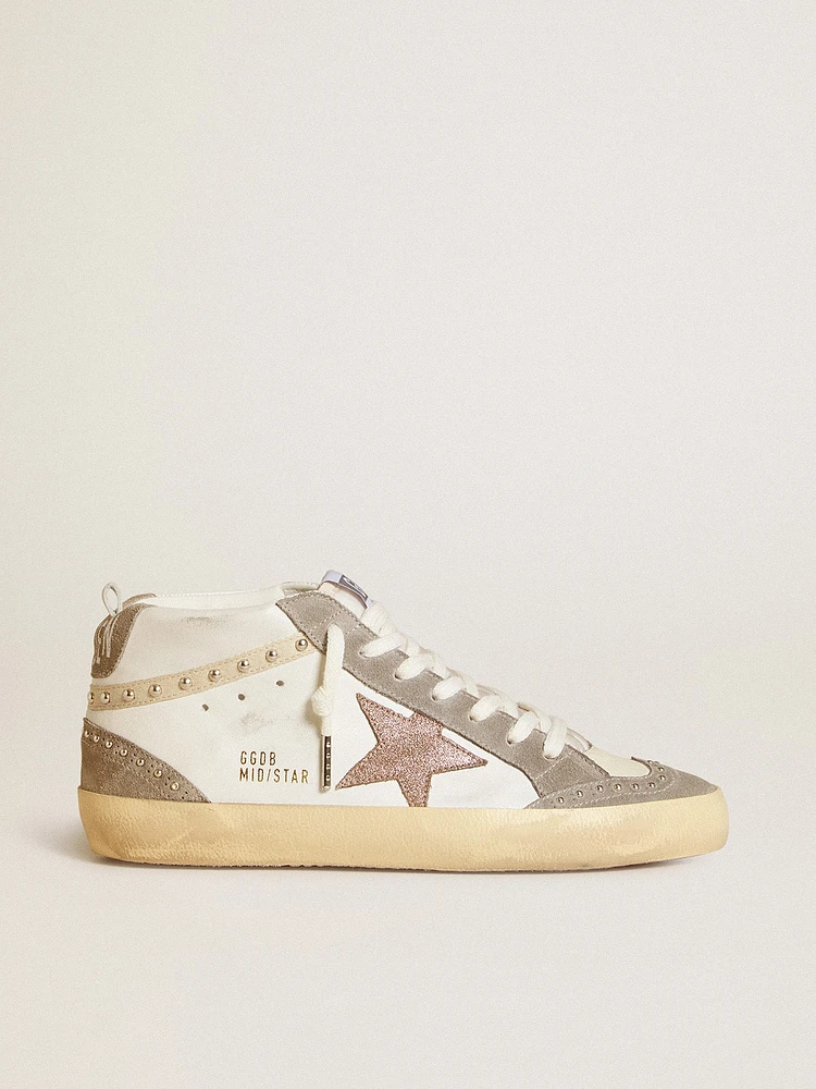 Women's Mid star nappa and suede with light brown metallic leather
