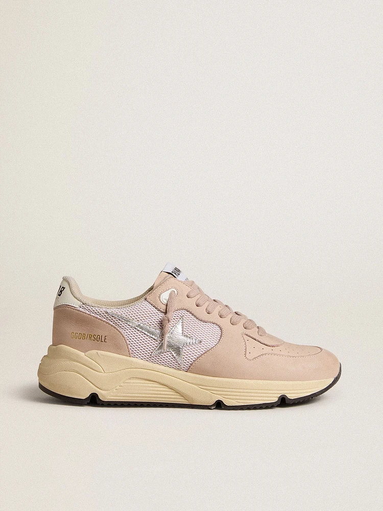 Women’s Running Sole mesh and nubuck with silver metallic leather star