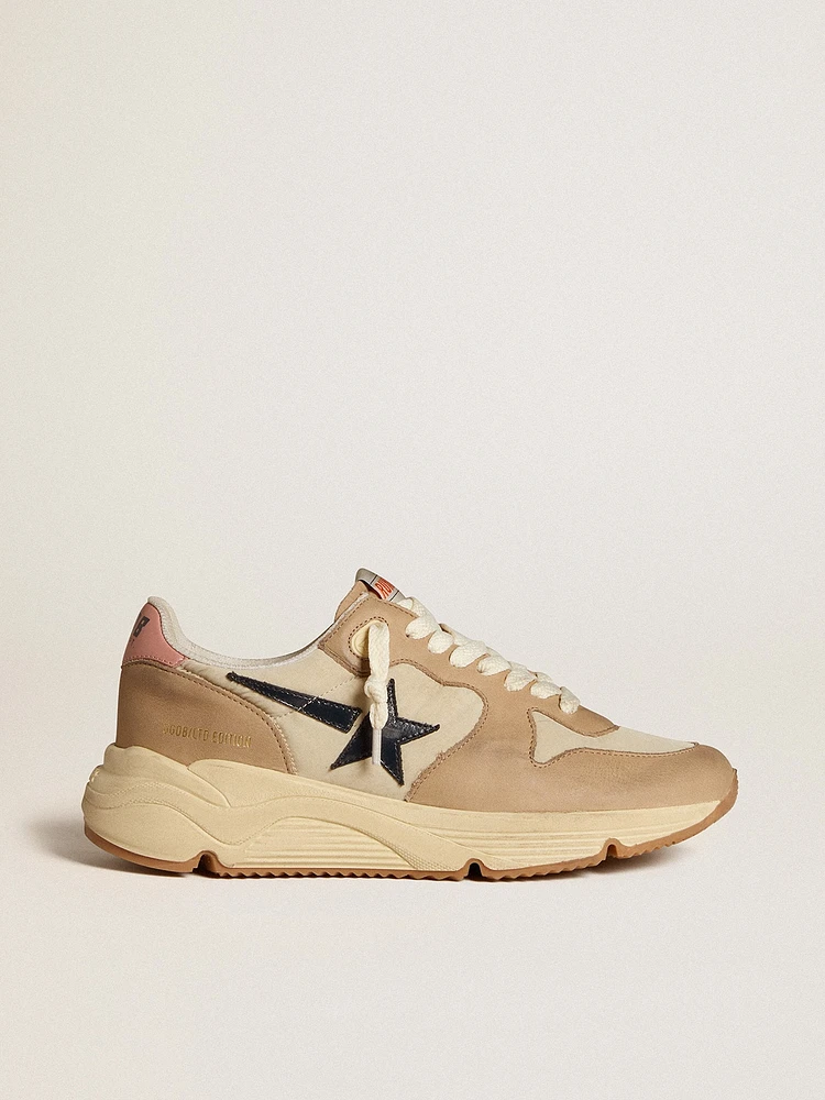 Running Sole LTD nylon and nubuck with leather star heel tab