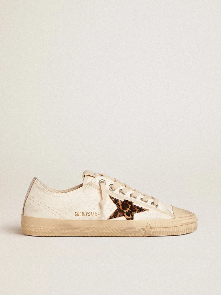 V-Star LTD nappa with pony skin star and silver heel tab