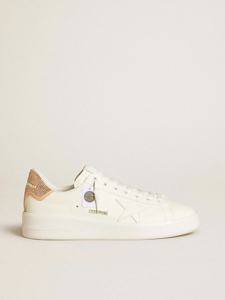 Purestar with leather star and suede heel tab Swarovski crystals