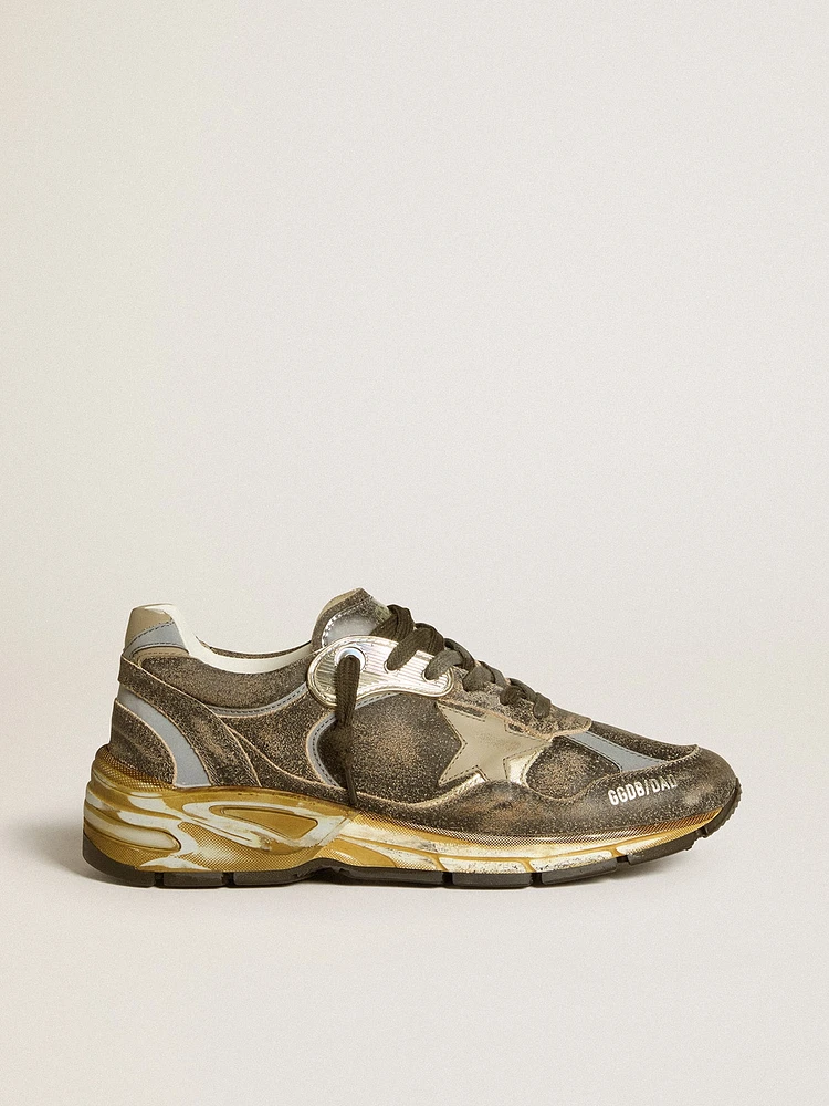 Women’s Dad-Star suede and nylon with khaki leather star heel tab