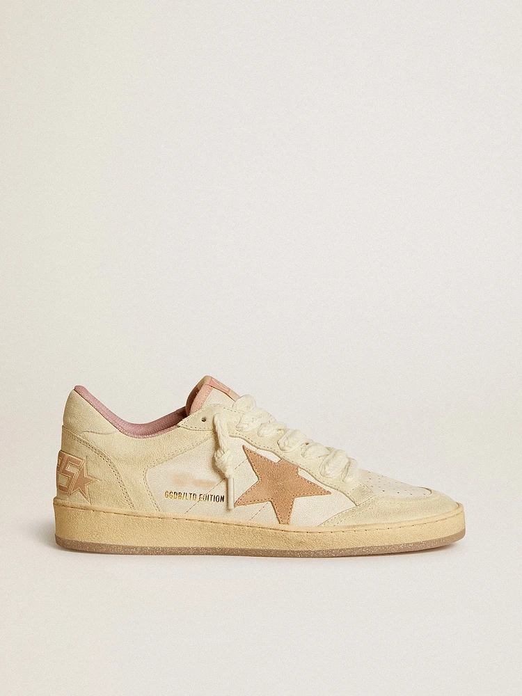 Ball star LTD leather and suede with heel tab