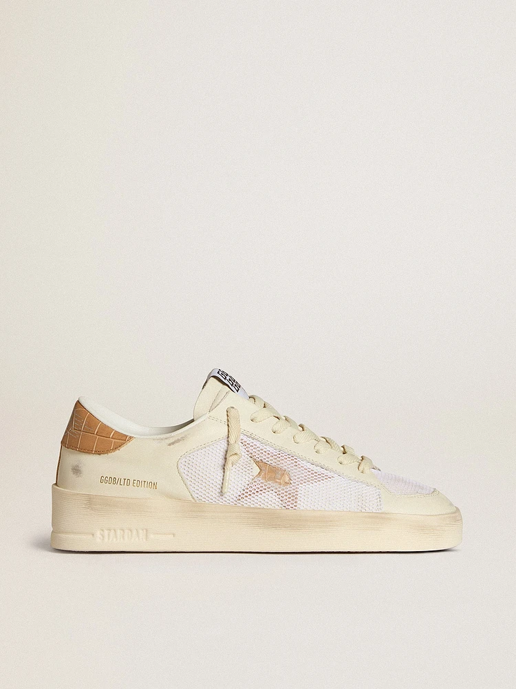 Women's Stardan LTD with beige leather star and crocodile heel tab