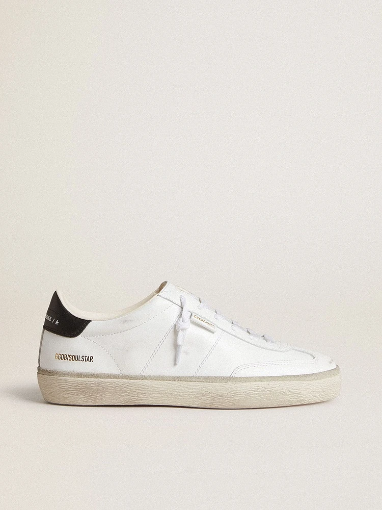 Women's Soul Star white leather with black heel tab