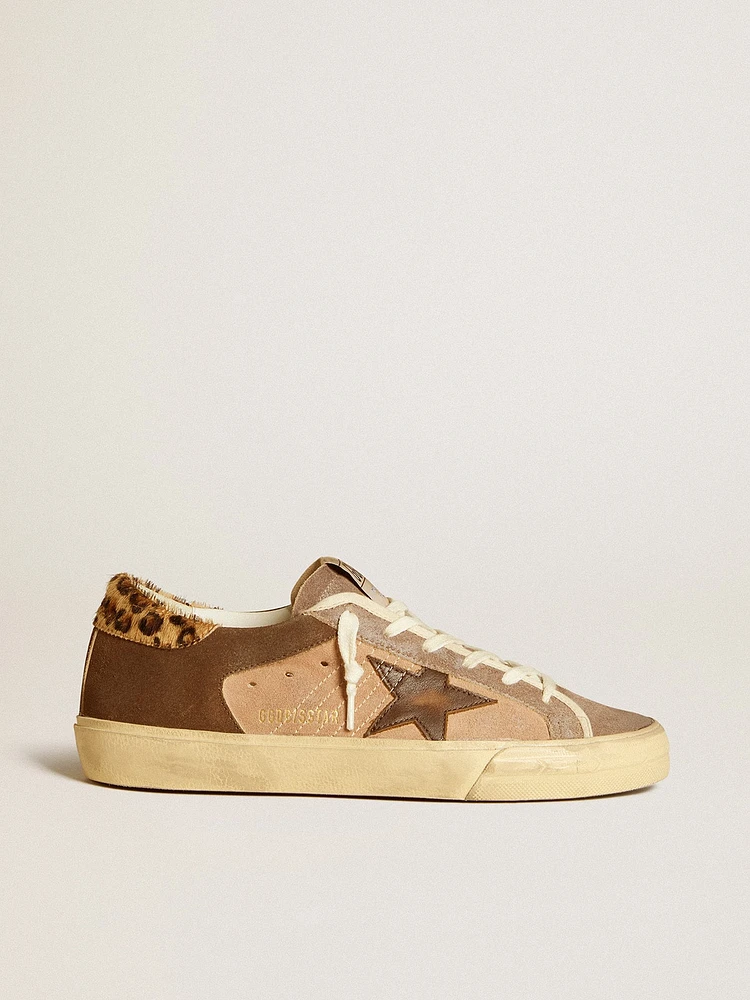 Women’s Super-Star suede with leather star and pony skin heel tab