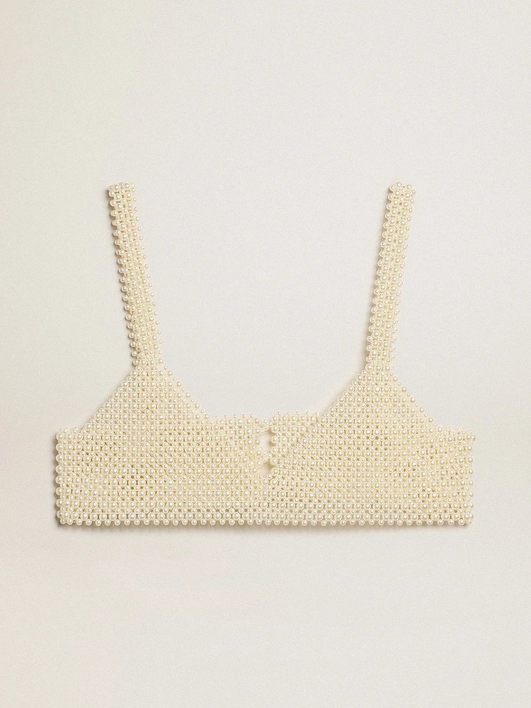 Women’s string of pearls top