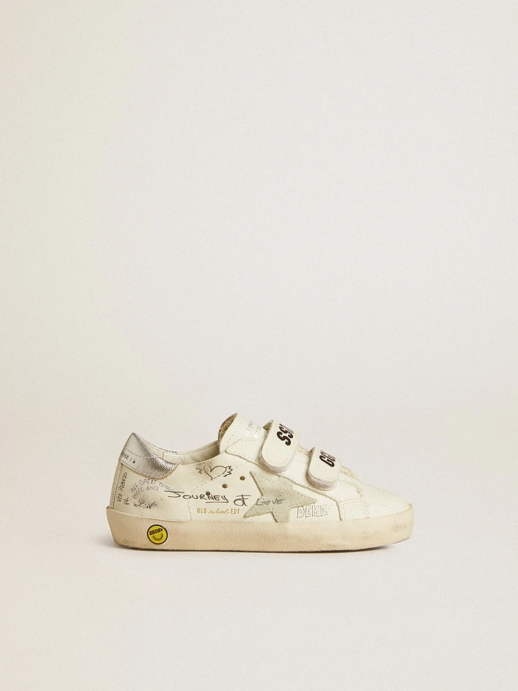 Old School Young with suede star and metallic leather heel tab