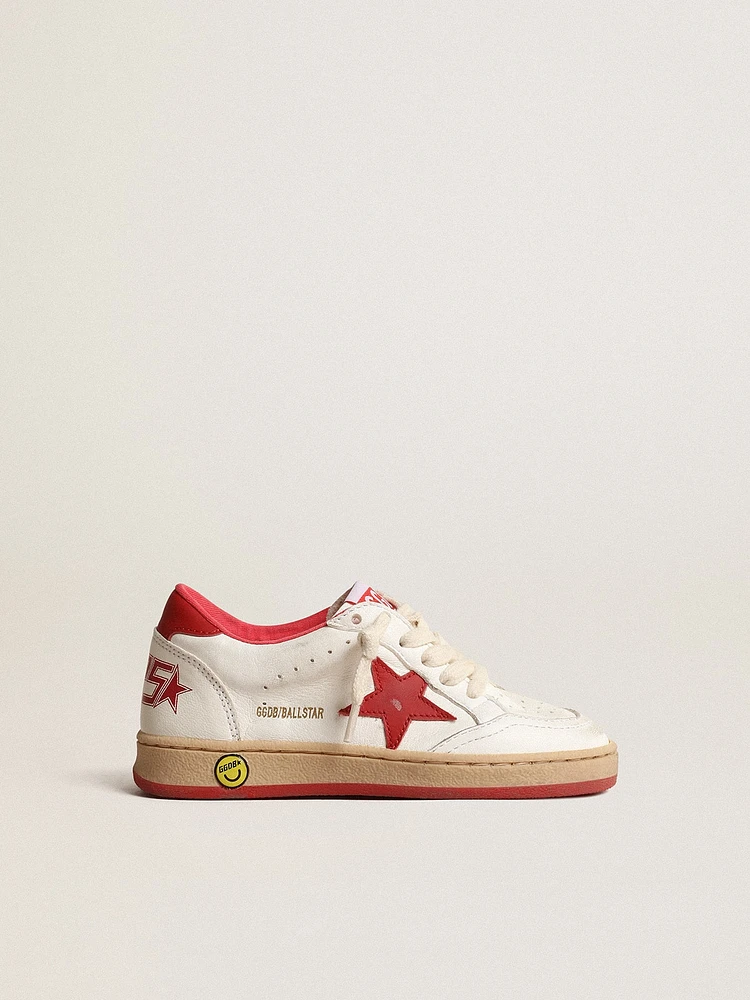 Young Ball Star in nappa with red leather star and heel tab