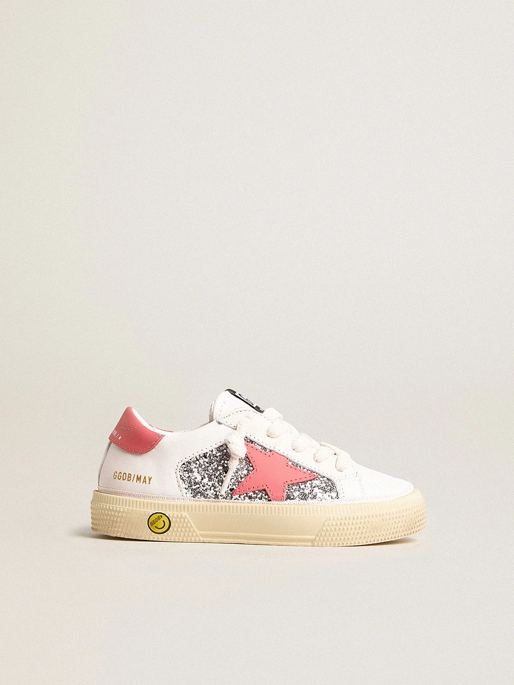 Young May with pink leather star and heel tab