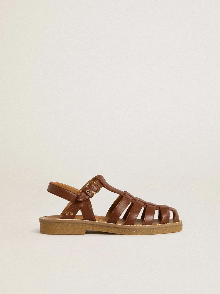 Maxime Young sandals brown leather