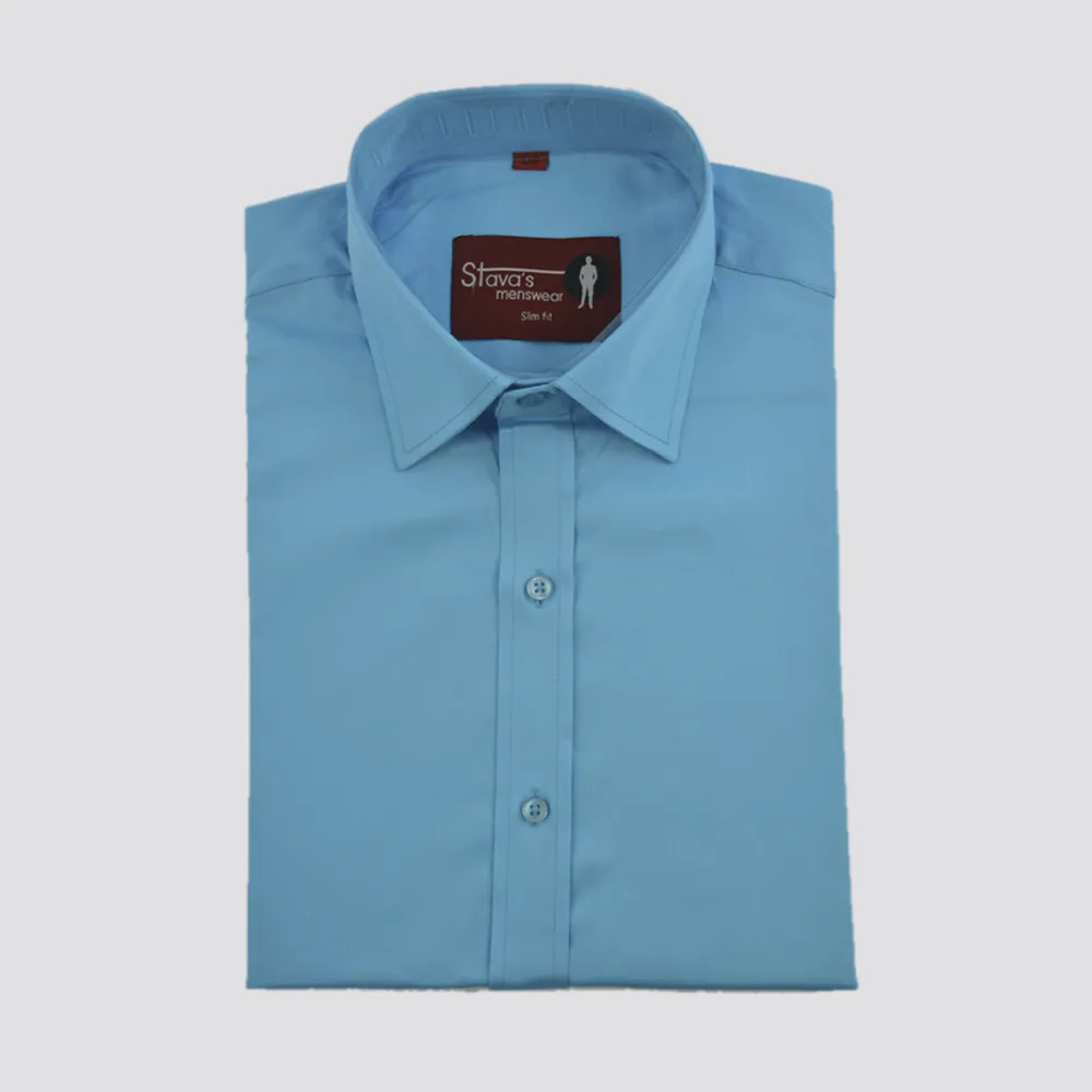 Solid Teal Blue Shirt