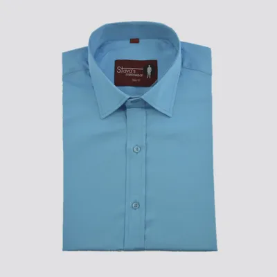 Solid Teal Blue Shirt