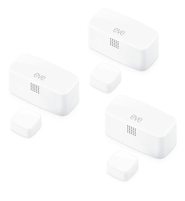 Eve Door & Window (Matter) - Wireless Contact Sensor - 3‑pack