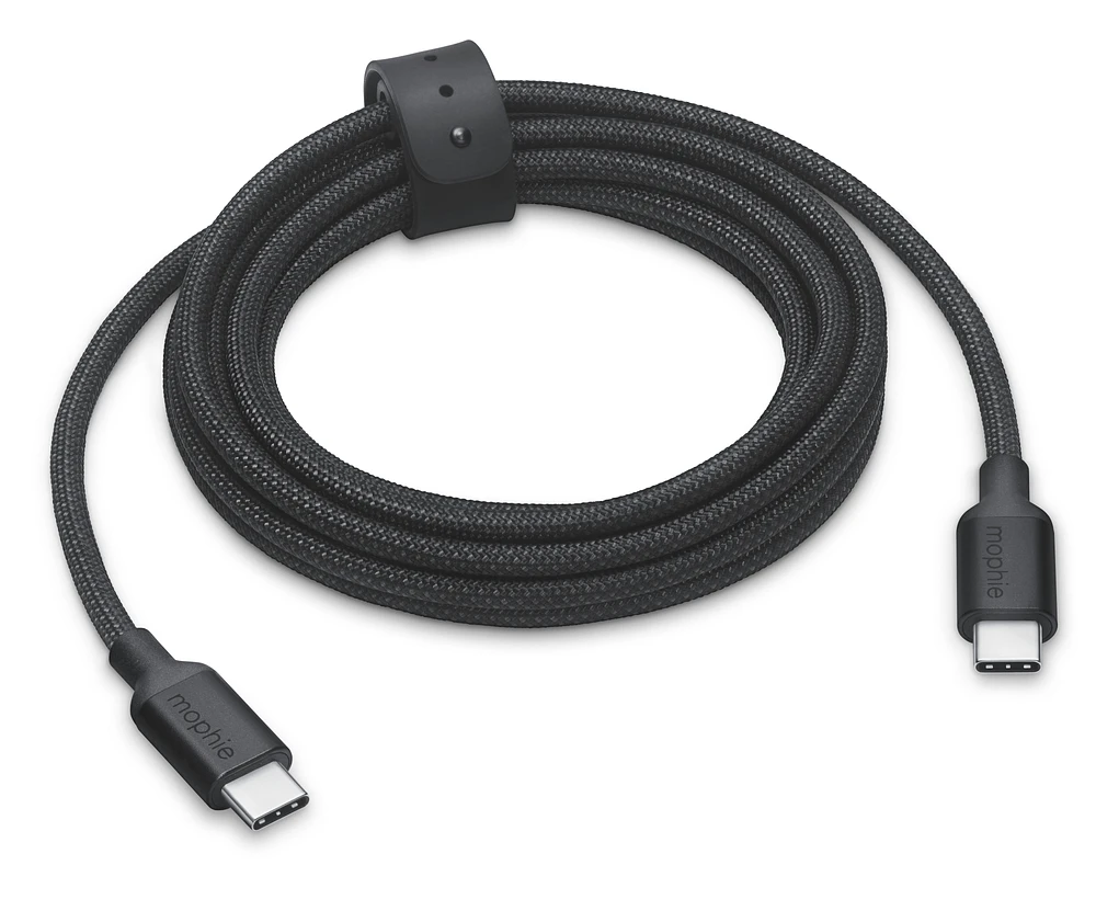 mophie 240W USB-C to USB-C Charge Cable (3m) - Black