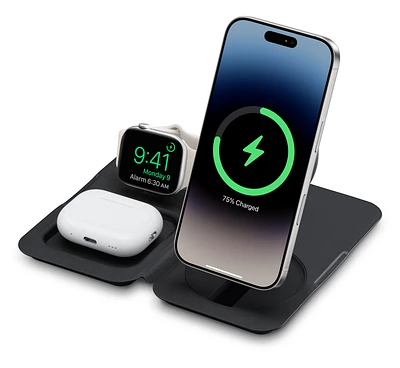 Nimble 3-in-1 Fold Wireless Charger - Black