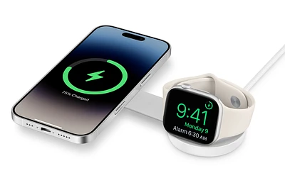 Twelve South ButterFly SE 2-in-1 USB-C Qi2 Travel Charger – White