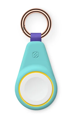 Scosche WatchIt Keychain Apple Watch Magnetic Fast Charger - Teal