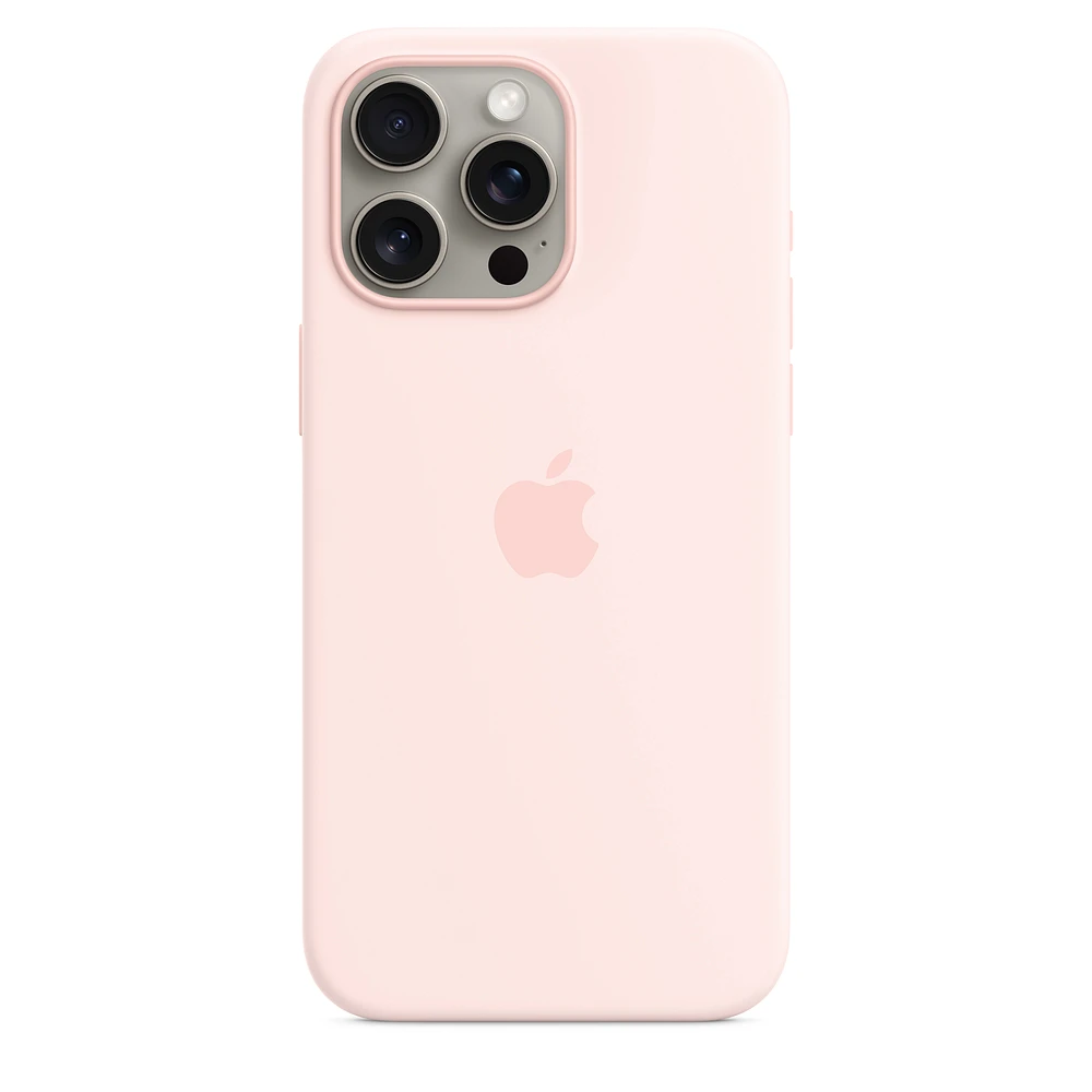 iPhone 15 Pro Max Silicone Case with MagSafe - Light Pink