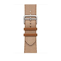 Apple Watch Hermès - 45mm Gold/Écru Toile H Single Tour