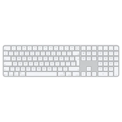 Magic Keyboard with Touch ID and Numeric Keypad for Mac models with Apple silicon (USB‑C) - British English - White Keys