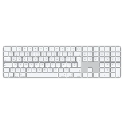 Magic Keyboard with Touch ID and Numeric Keypad for Mac models with Apple silicon (USB‑C) - Spanish (Latin American) - White Keys