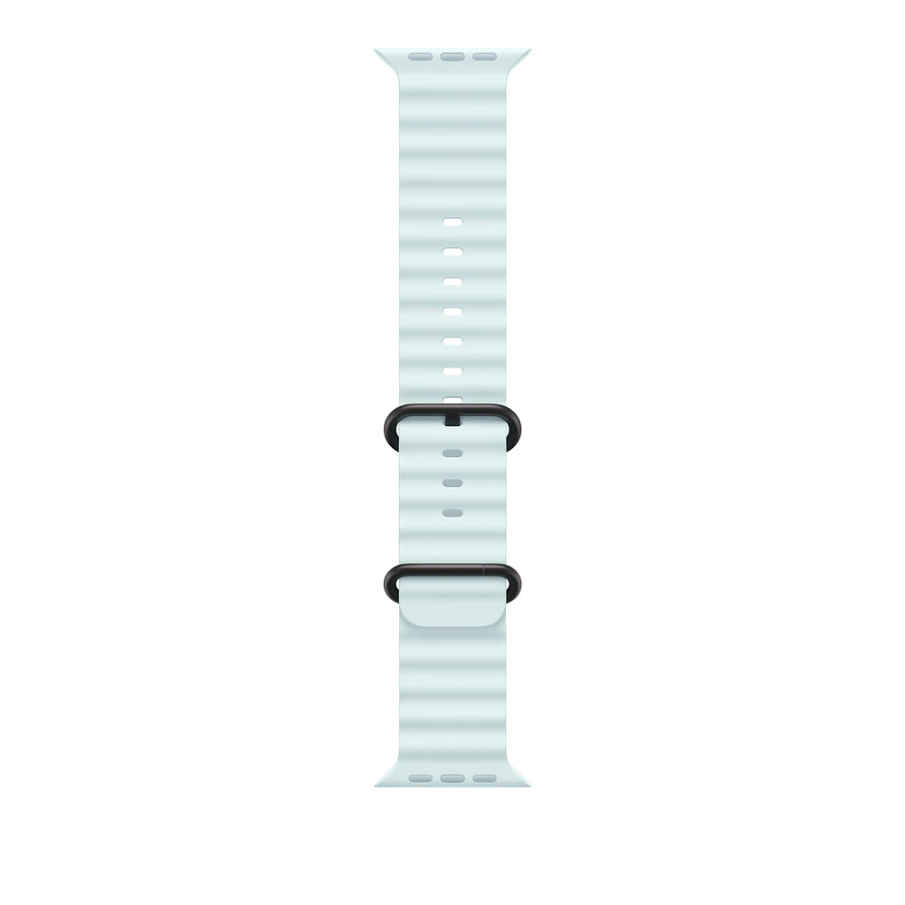 49mm Ice Blue Ocean Band - Black Titanium Finish