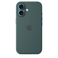iPhone 16 Silicone Case with MagSafe – Lake Green