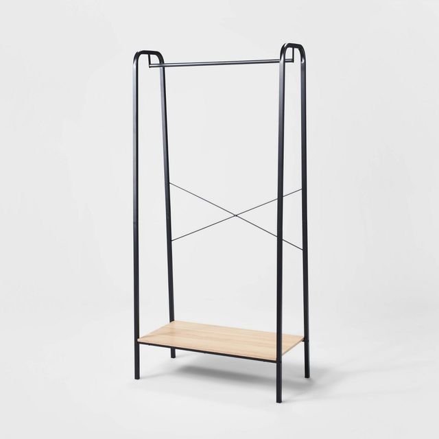 Brightroom Metal Garment Rack Black Brightroom: Powder-Coated