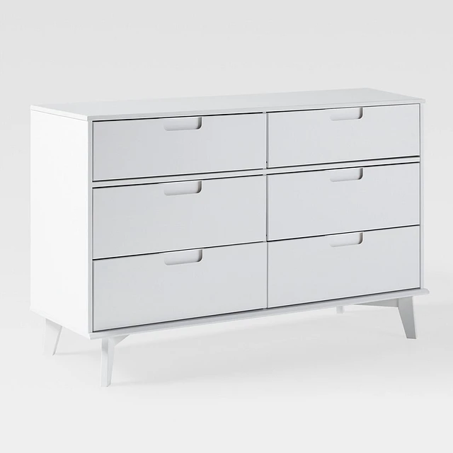 white christmas dresses Mid-Century Modern Wave 4-Drawer 31.5-Inch Wide Accent Chest main image 0