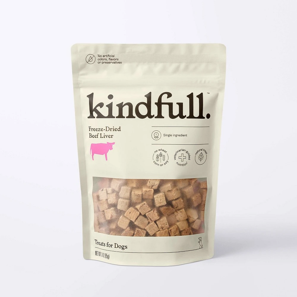 HOT Freeze Dried Liver Dog Treats Kindfull Freeze-Dried Dog