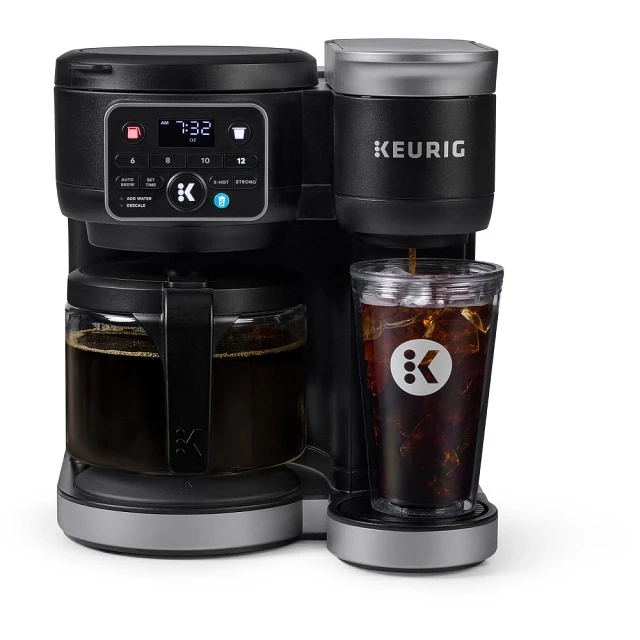 Keurig K-Duo Hot & Iced Single-Serve & Carafe Coffee Maker Black: Electric Drip  Coffee Pot, 72 oz Capacity | Mission Valley