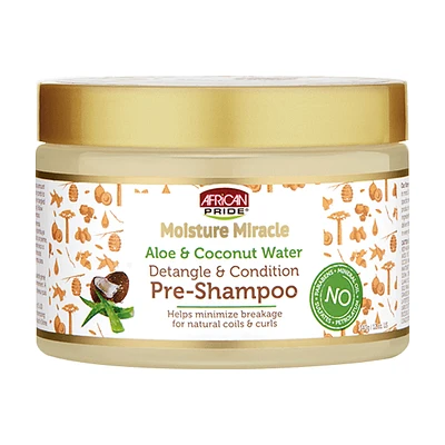 African Pride Moisture Miracle Aloe & Coconut Water Pre-Shampoo 12oz