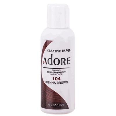 Adore Semi-Permanent Hair Color 104 Sienna Brown