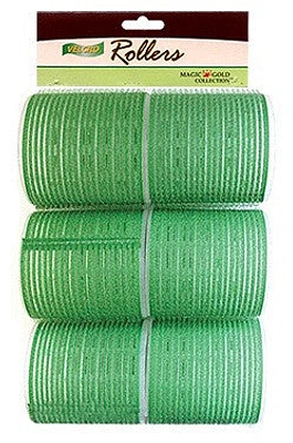 Magic Gold Velcro Rollers Green