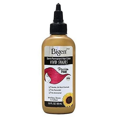 Bigen Semi-Permanent Hair Colors Vivid Shades Passion Pink