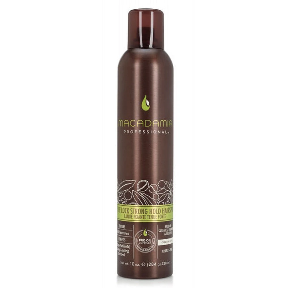 Macadamia Style Lock Strong Hold Hairspray 10oz