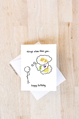 Things Older Than You Card - Morse Code Love Prints