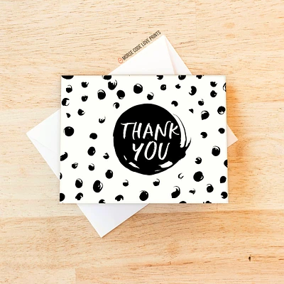 Thank You Dot Card - Morse Code Love Prints