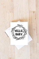 Hello Baby Card - Morse Code Love Prints