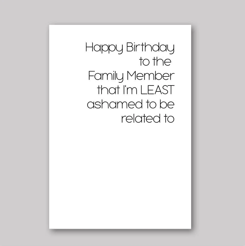 Family Member Card - What She Said Creatives