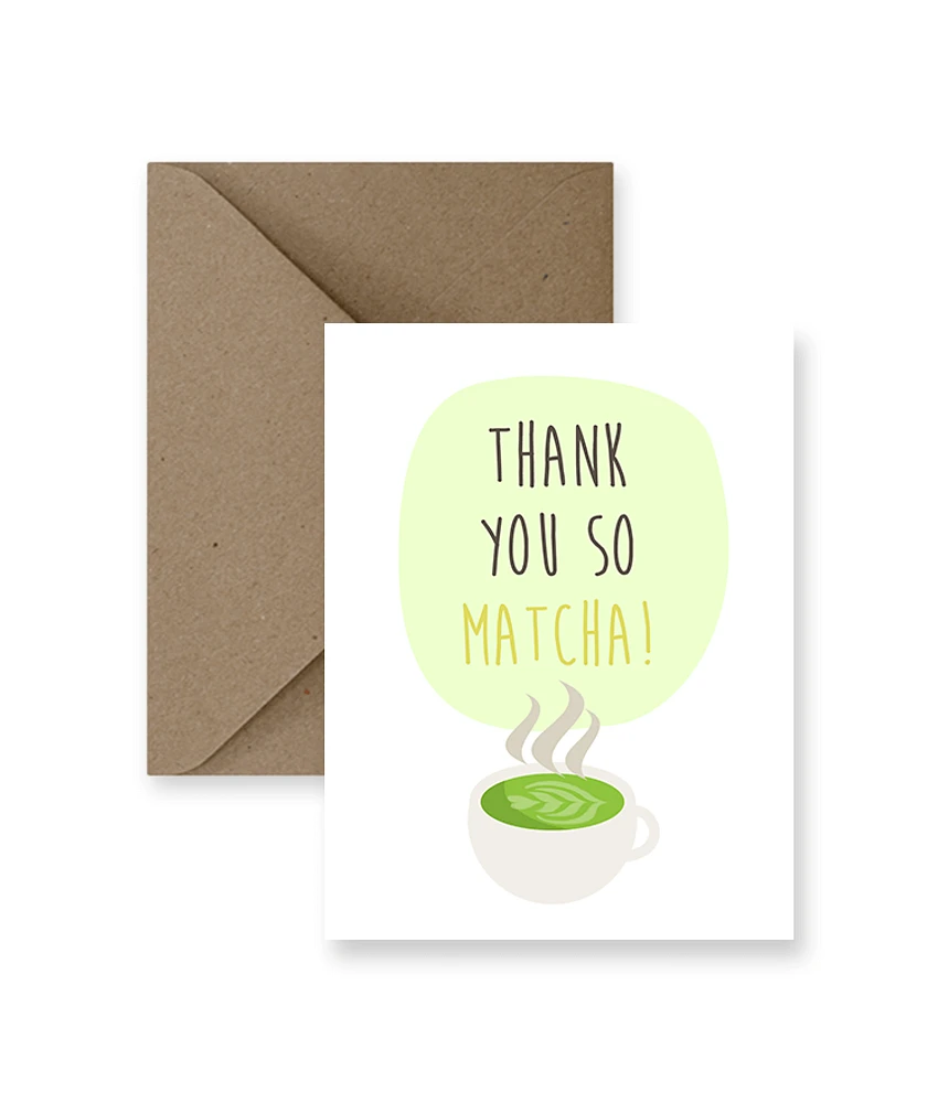 Thank You So Matcha Card - IM Paper