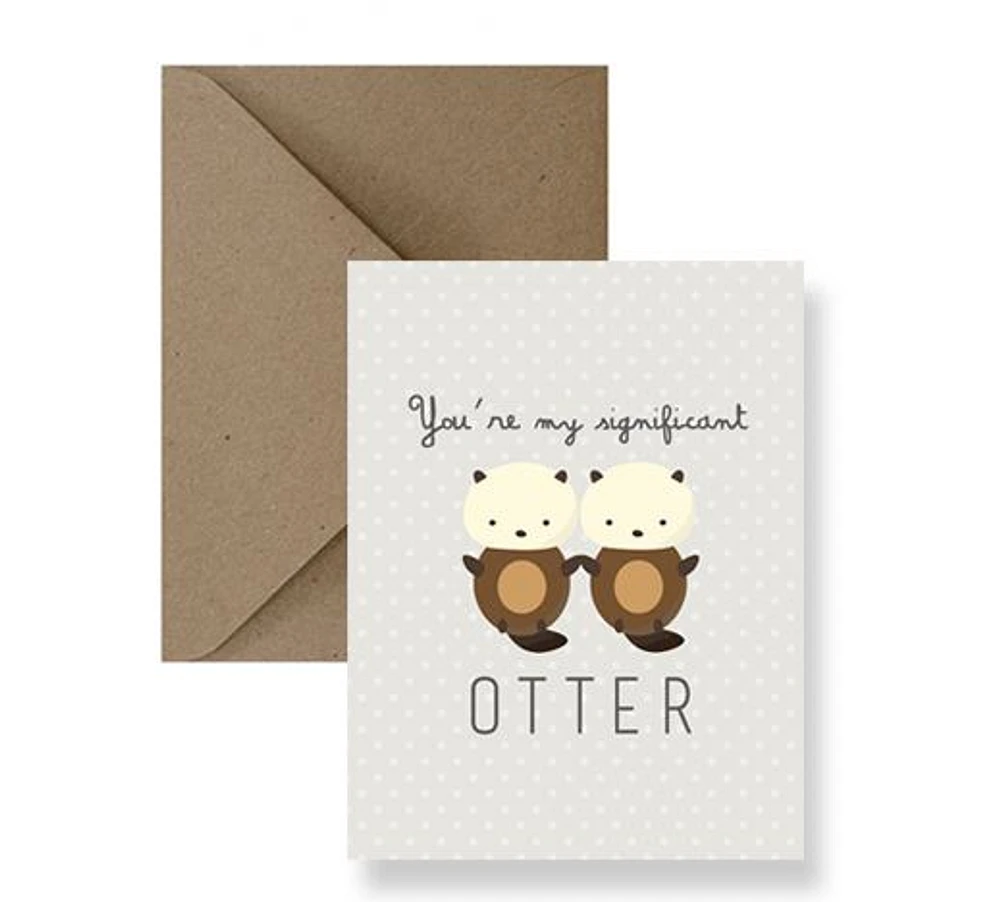 You're My Significant Otter Card - IM Paper