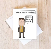 Dwight Age Card - Morse Code Love Prints
