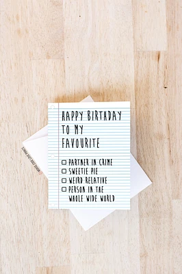 Checkbox Birthday Card - Morse Code Love Prints