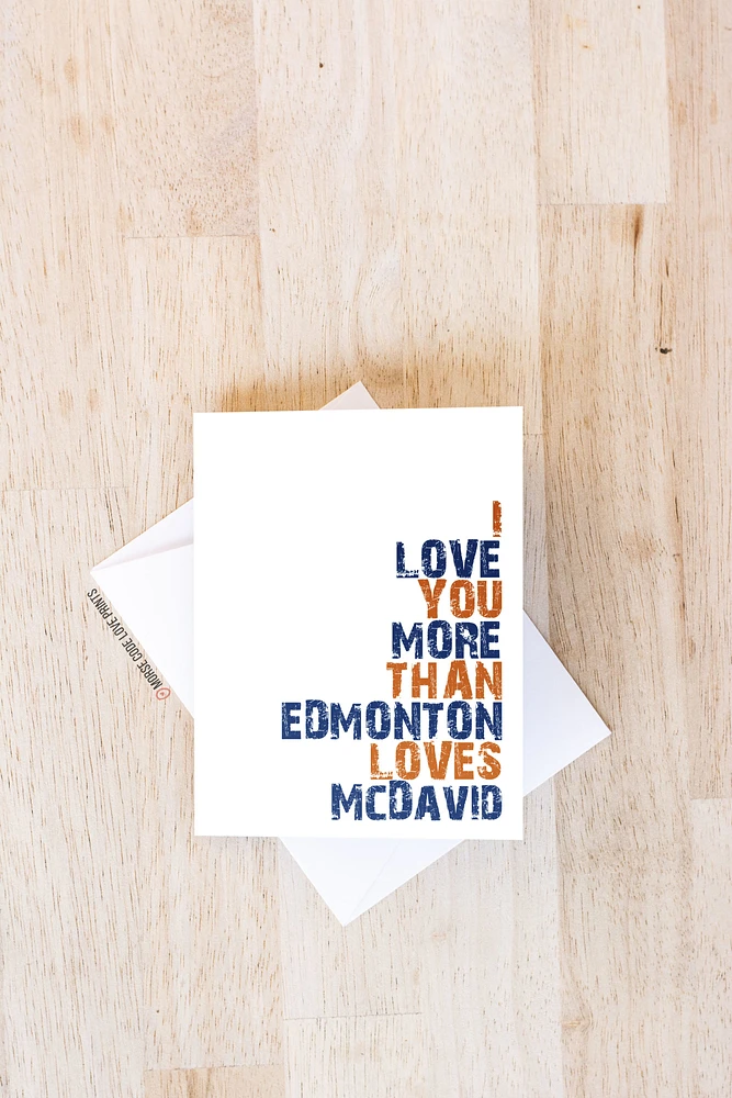 McDavid Card - Morse Code Love Prints