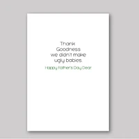 No Ugly Babies Card - What She Said Creatives