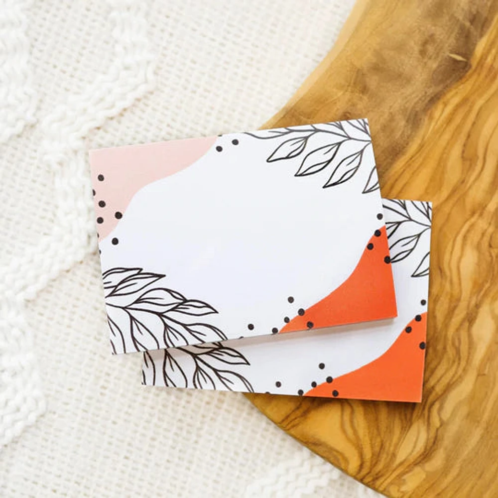 Pink Leaves / Sticky Notes - Elyse Breanne Design